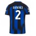 Maillot de foot Inter Milan Denzel Dumfries #2 Domicile vêtements 2023-24 Manches Courtes